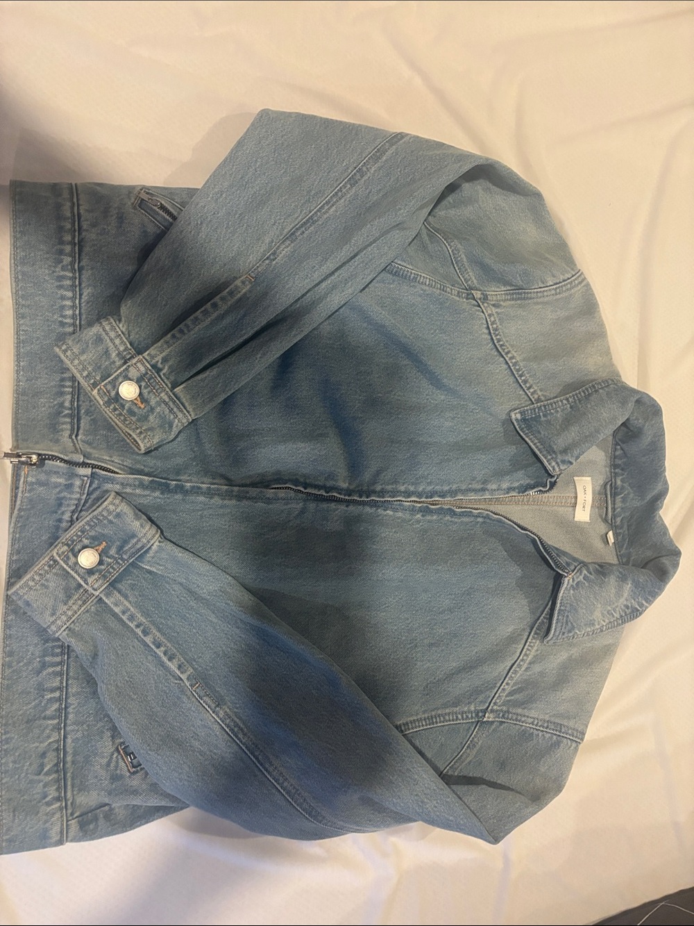 Oak+ Fort Light Blue Denim Jacket - Women Jeans